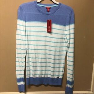 Izod Striped Long Sleeve Lightweight Sweater Size Small NWT